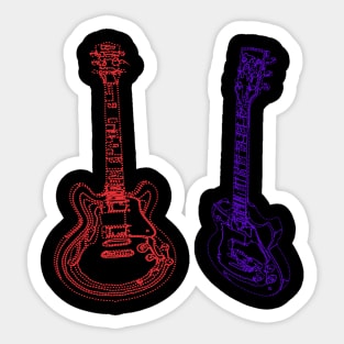 guitars Sticker